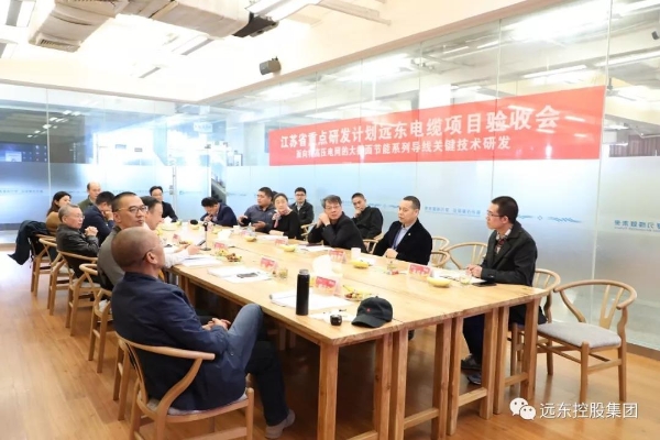 远东电缆承担的江苏省重点研发计划项目通过验收